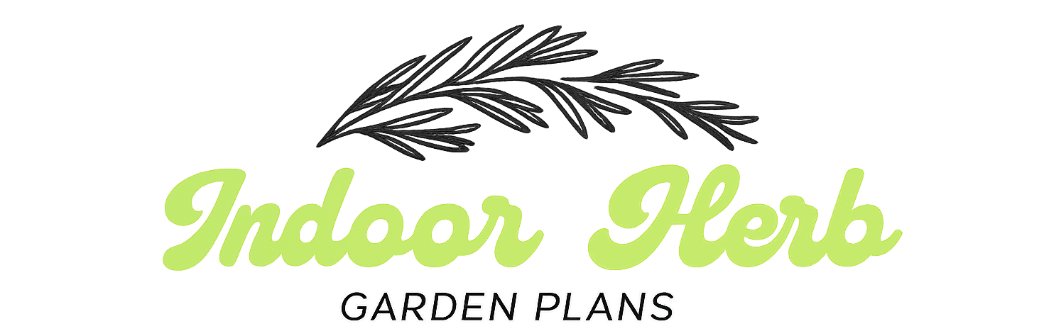 Indoor herb garden plan logo