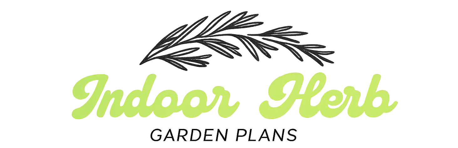 Indoor herb garden plan logo