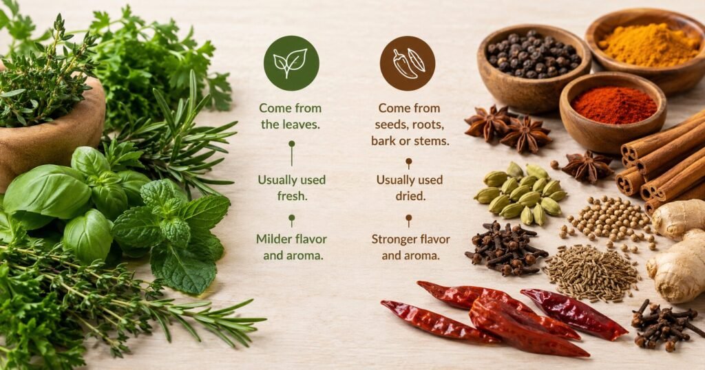 Herbs vs Spices