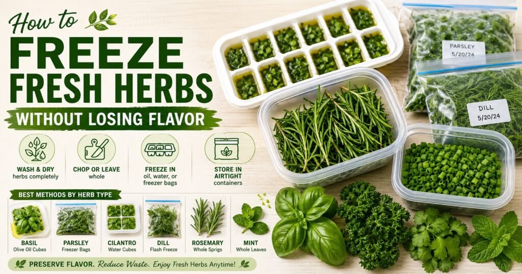 How to Freeze Fresh Herbs