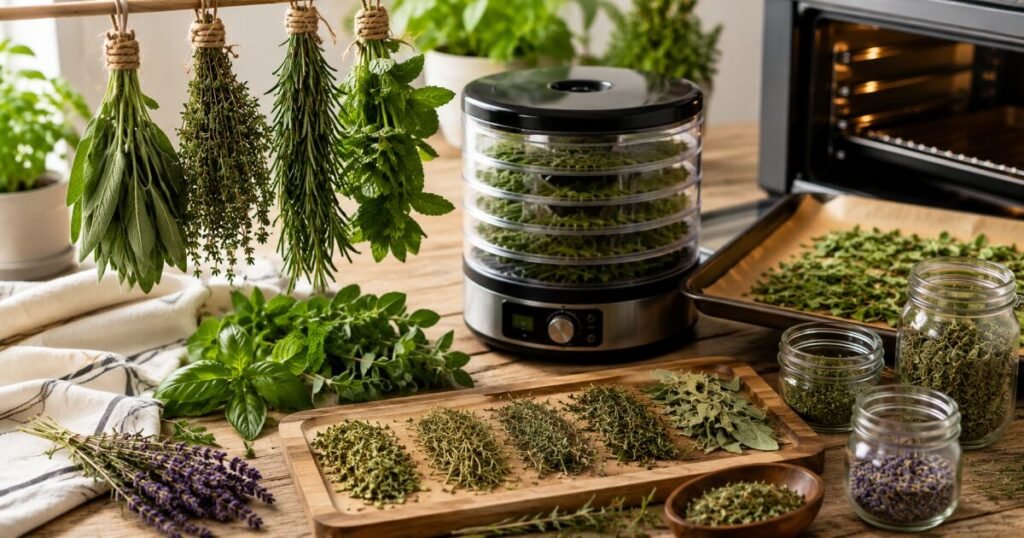 how to dry herbs