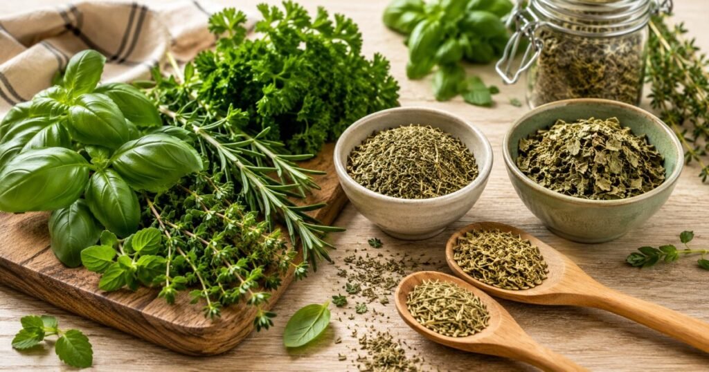Fresh vs Dried Herbs