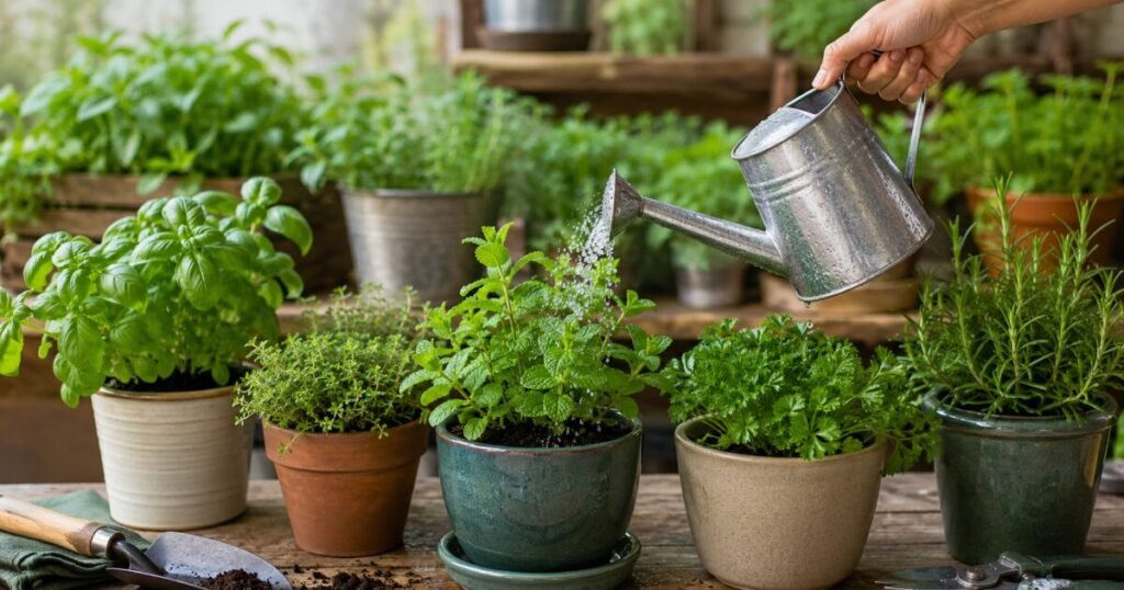 How Often to Water Herbs