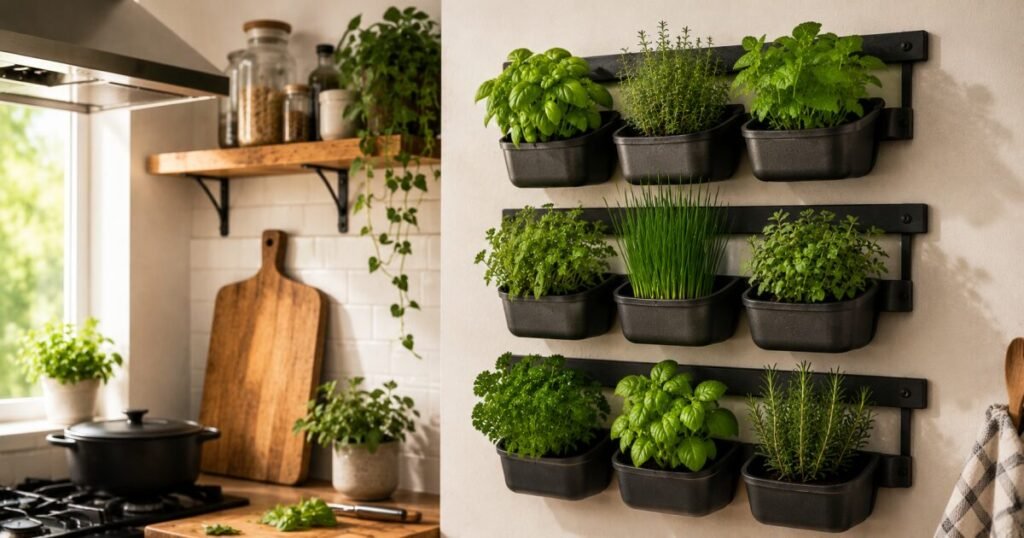 Vertical Herb Garden Wall
