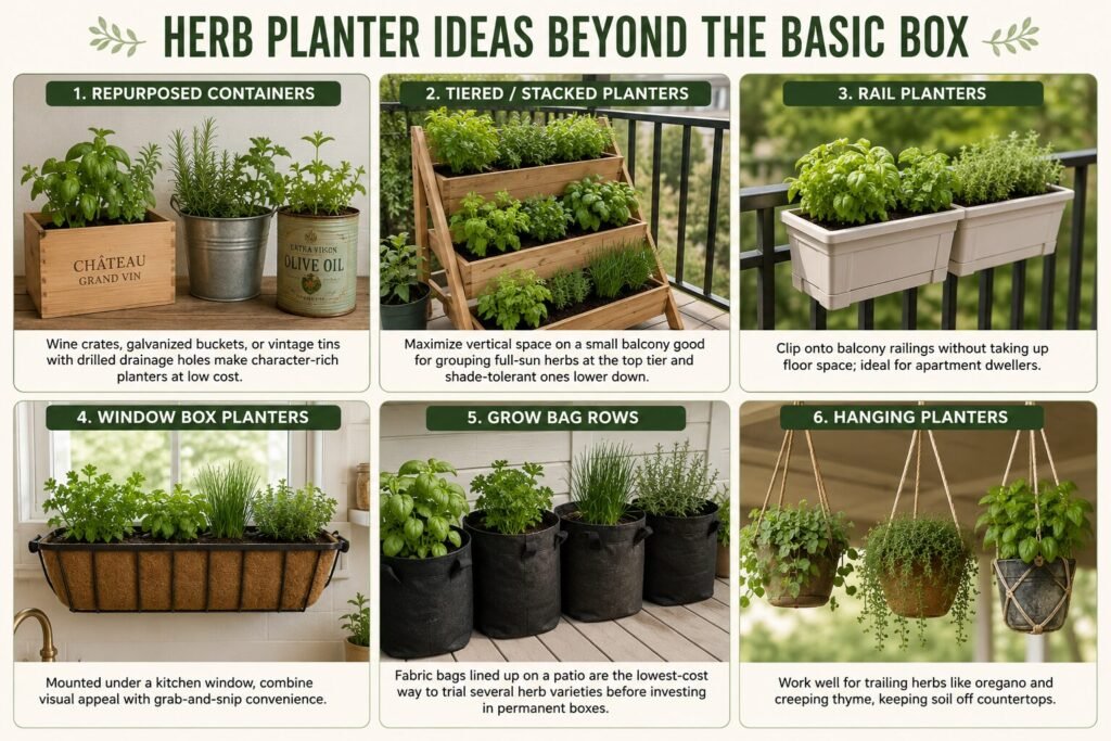 Herb planter ideas beyond the box