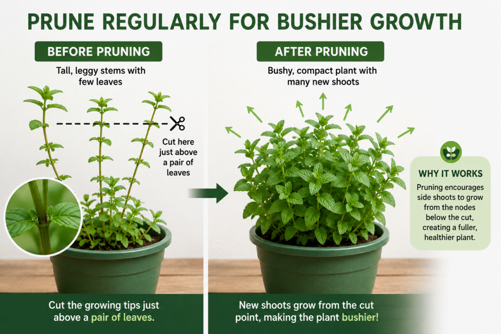 How to Keep Mint Bushy
