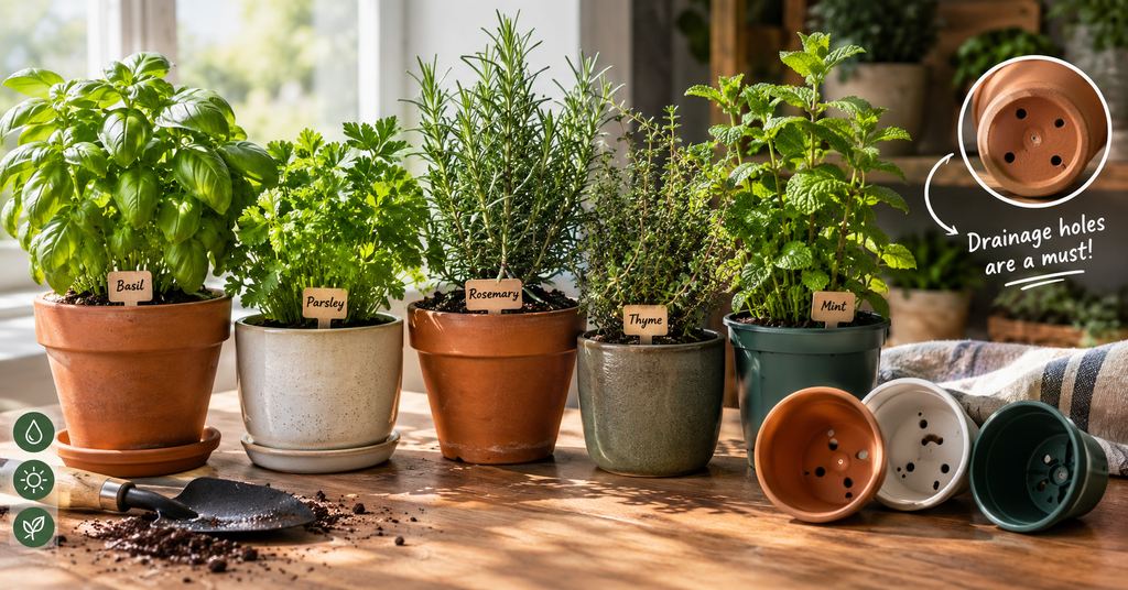Pots for Indoor Herbs