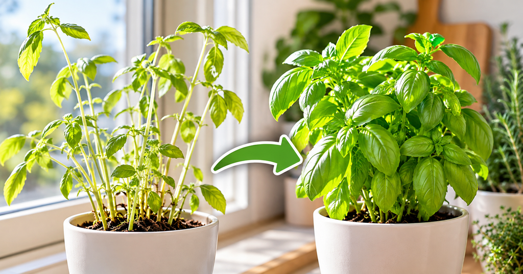 Indoor Herbs Getting Leggy